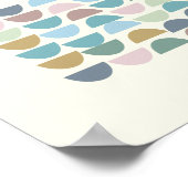 スタイリッシュモダンカラフルGeometric Wall Art Poster ポスター (角)