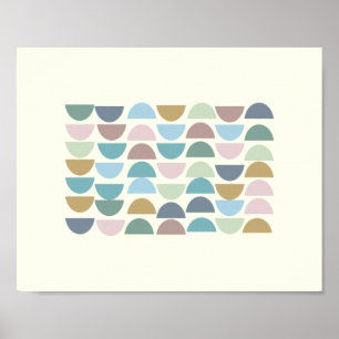 スタイリッシュモダンカラフルGeometric Wall Art Poster ポスター