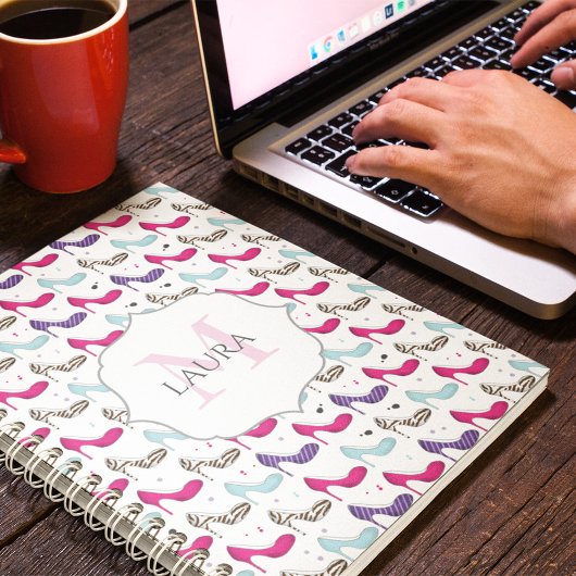 スタイリッシュモダンガーリーユニークキュートなハイヒール靴 ノートブック