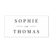 スタイリッシュモダンクラシック結婚名 セルフインキングスタンプ (デザイン)