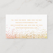 スタイリッシュモダングリッターイベント調整プランナー 名刺 (裏面)