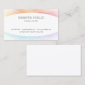 スタイリッシュモダンシンプルデザインテンプレートプロフェッショナル 名刺 (正面/裏面)