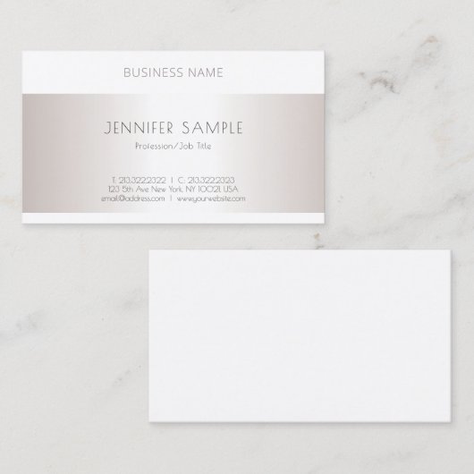 スタイリッシュモダンシンプルプロフェッショナルミニマル 名刺 (正面/裏面)