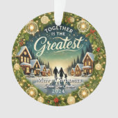 スタイリッシュモダンシンプルUniqueRetro VintageChristmas オーナメント (正面)