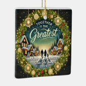 スタイリッシュモダンシンプルUniqueRetro VintageChristmas セラミックオーナメント (右)