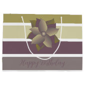 スタイリッシュモダンストライプ ラージペーパーバッグ (裏面)