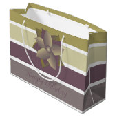 スタイリッシュモダンストライプ ラージペーパーバッグ (裏面アングル)