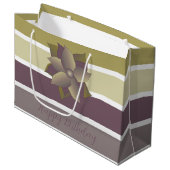 スタイリッシュモダンストライプ ラージペーパーバッグ (正面アングル)