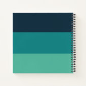 スタイリッシュモダンストライプMy Bucketのリストパーソナライズされた ノートブック (裏面)