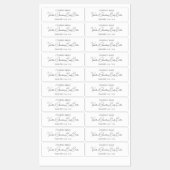 スタイリッシュモダンタイポグラフィ・スクリプト美しい製品 ラベル (シート)