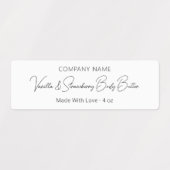 スタイリッシュモダンタイポグラフィ・スクリプト美しい製品 ラベル (デザイン2)