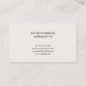 スタイリッシュモダンデザイン 名刺 (裏面)