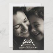 スタイリッシュモダントレンディーのクリスマスボウ2写真 シーズンカード (正面)