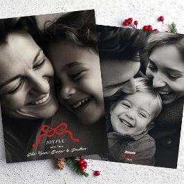 スタイリッシュモダントレンディーレッドボウ2写真 シーズンカード