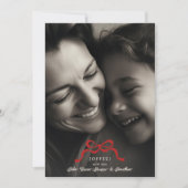 スタイリッシュモダントレンディーレッドボウ2写真 シーズンカード (正面)