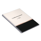 スタイリッシュモダンバラ金ゴールドシークインブラック ノートブック (右側)
