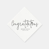 スタイリッシュモダンパーティーカスタム スタンダードカクテルナプキン (角)