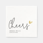 スタイリッシュモダンパーティーカスタム スタンダードカクテルナプキン (正面)