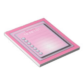 スタイリッシュモダンファンシーガーリーTo Doリスト ノートパッド (アングル)