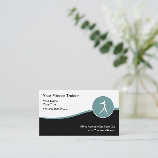 スタイリッシュモダンフィットネス 名刺 (スタンド正面)