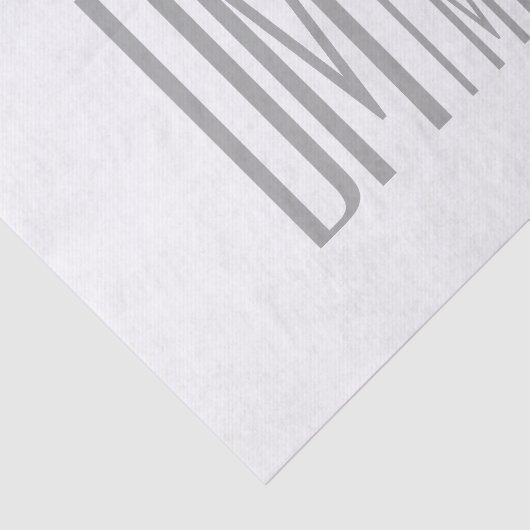 スタイリッシュモダンミニマルとグレーのイニシャルと名前のロゴ 薄葉紙 (詳細)