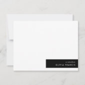 スタイリッシュモダンミニマルシンプル ノートカード (正面)