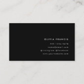 スタイリッシュモダンミニマルシンプル 名刺 (裏面)