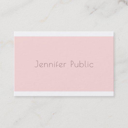 スタイリッシュモダンミニマルデザイントレンディー 名刺 (正面)