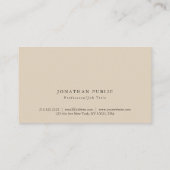 スタイリッシュモダンミニマルプロフェッショナル平野 名刺 (裏面)