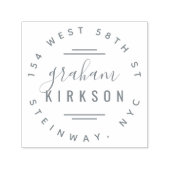 スタイリッシュモダンレタリング個人差出人住所 セルフインキングスタンプ (デザイン)