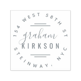 スタイリッシュモダンレタリング個人差出人住所 セルフインキングスタンプ