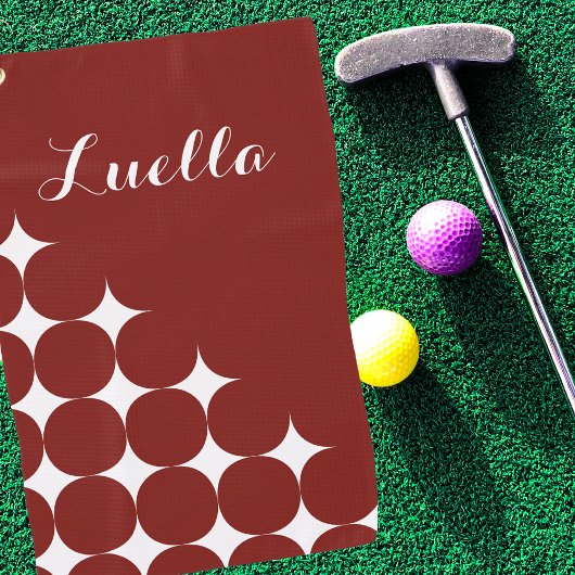 スタイリッシュモダンレトロ ゴルフタオル