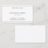 スタイリッシュモダン人気があるシンプルプロフェッショナル 名刺 (正面/裏面)