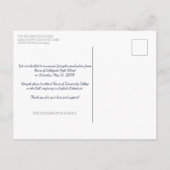 スタイリッシュモダン卒業写真4 ポストカード (裏面)