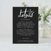 スタイリッシュモダン名前をカスタムする結婚Premium エンクロージャーカード (スタンド正面)