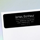 スタイリッシュモダン差出人住所 ラベル