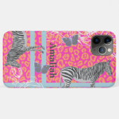 スタイリッシュモダン折曲性フルオピンクオレンジブルー Case-Mate iPhoneケース (裏面(横))