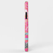 スタイリッシュモダン折曲性フルオピンクオレンジブルー Case-Mate iPhoneケース (裏面/右)