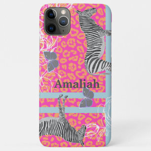 スタイリッシュモダン折曲性フルオピンクオレンジブルー iPhone 11 PRO MAXケース