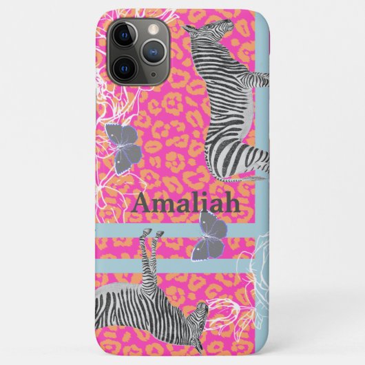 スタイリッシュモダン折曲性フルオピンクオレンジブルー Case-Mate iPhoneケース (裏面)