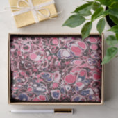 スタイリッシュモダン抽象芸術ピンク青大理石パターン 薄葉紙 (ギフト)