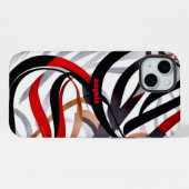 スタイリッシュモダン抽象芸術 iPhoneケース (裏面横)