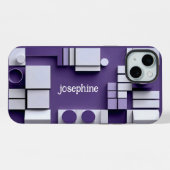 スタイリッシュモダン抽象芸術 iPhoneケース (裏面横)