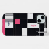 スタイリッシュモダン抽象芸術 iPhoneケース (裏面横)