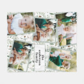 スタイリッシュモダン数々のホームの装飾 フリースブランケット (正面(横))