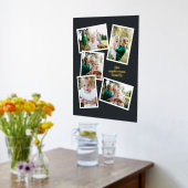 スタイリッシュモダン数々の写真ファミリホームデコーダブラック 箔ポスター (レイダウン (キッチン))