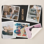 スタイリッシュモダン数々の家族の毛布 シェルパブランケット (正面(横))