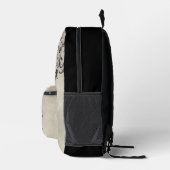 スタイリッシュモダン曼荼羅パーソナライズされた プリントバックパック (右)