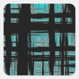 スタイリッシュモダン格子模様 スクエアシール