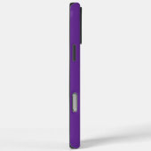 スタイリッシュモダン無地の名前をカスタムする紫 Case-Mate iPhoneケース (裏面 / 右)